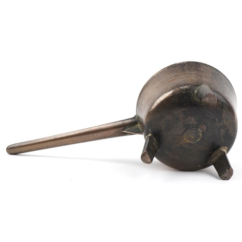 1170 - 17th Century bronze skillet for Rob Street & Co, 42cm in length