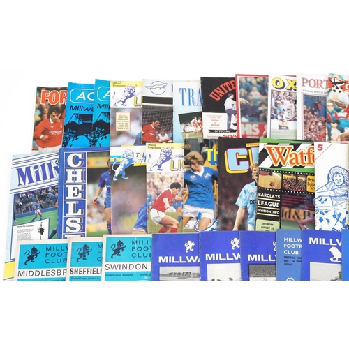 1400 - Selection of Millwall football programmes including a signed example for 1968, two tickets and boxed... 