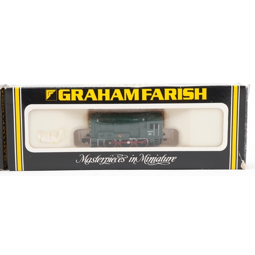 2332 - Two Graham Farish N gauge model railway locomotives with boxes, numbered 1005 and 1655