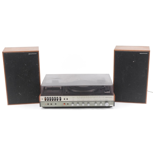 1449 - Vintage National Panasonic music centre and speakers, model SG-1070L