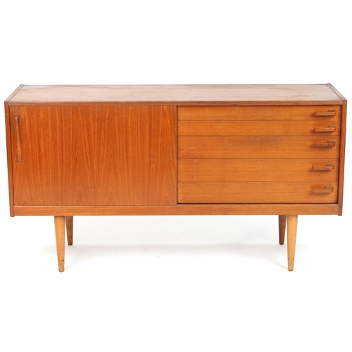 624 - Mid 20th century Swedish teak sideboard manufactured by Hugo Troeds in the manner of Nils Jonsson, 8... 