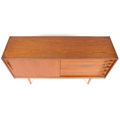 624 - Mid 20th century Swedish teak sideboard manufactured by Hugo Troeds in the manner of Nils Jonsson, 8... 