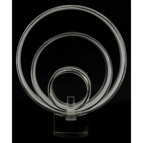 525 - Salviati for Murano, contemporary glass sculpture, signature mark to the base, 34cm high