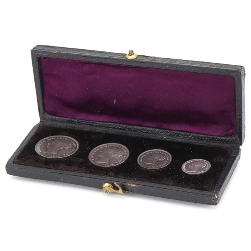 2393 - Victorian 1879 Maundy boxed coin set