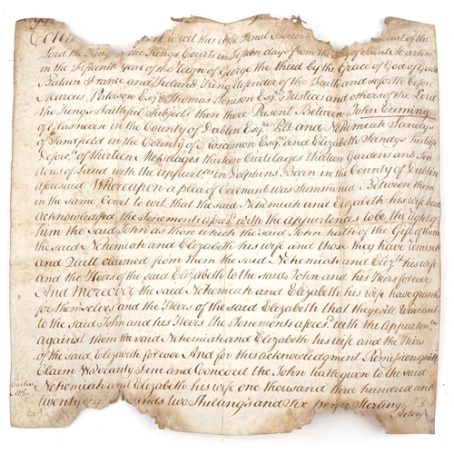 2504 - Collection of Georgian and later vellum indentures