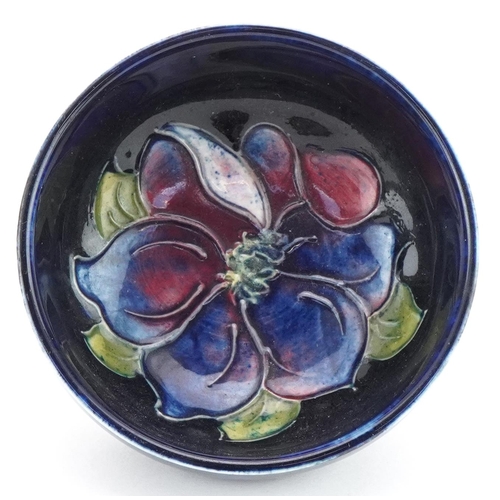 365 - Moorcroft pottery Pansy pattern bowl, 8cm in diameter