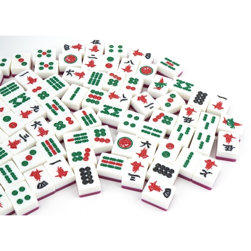 2326 - Large Chinese Mahjong set, each tile 4cm in length