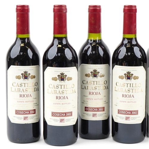 2053 - Eight bottles of 2002 Castillo Labastida Rioja