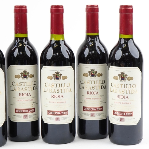 2053 - Eight bottles of 2002 Castillo Labastida Rioja