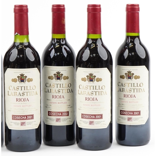 2050 - Seven bottles of 2001 and 2002 Castillo Labastida Rioja