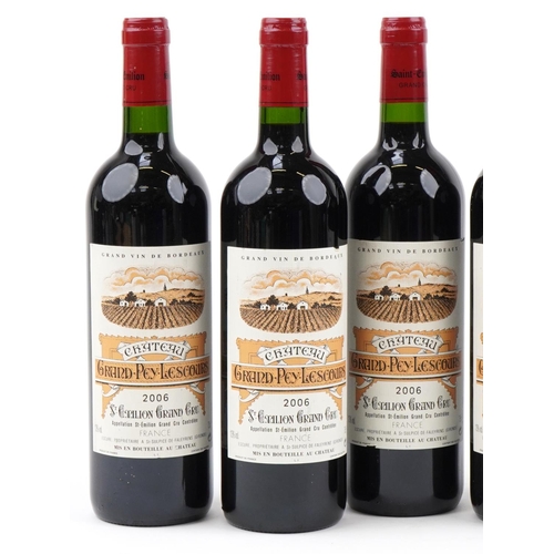 2029 - Seven bottles of 2004 and 2006 Château Grand-Pey-Lescours Saint-Emilion Grand Cru