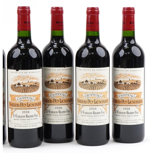 2029 - Seven bottles of 2004 and 2006 Château Grand-Pey-Lescours Saint-Emilion Grand Cru