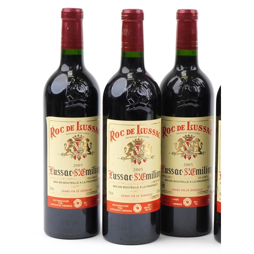 2030 - Seven bottles of Roc De Lussac Saint-Emilion