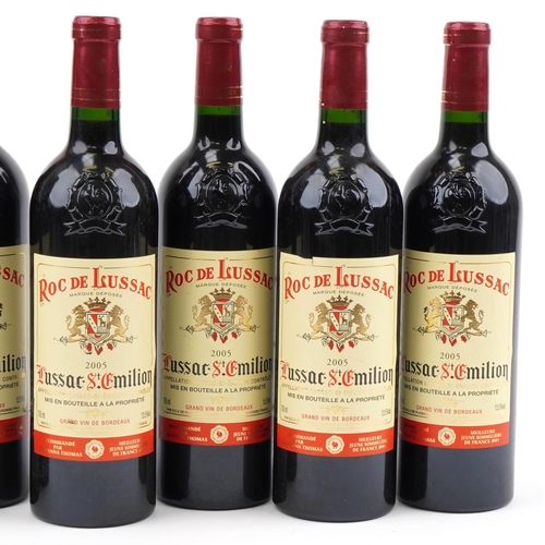 2030 - Seven bottles of Roc De Lussac Saint-Emilion