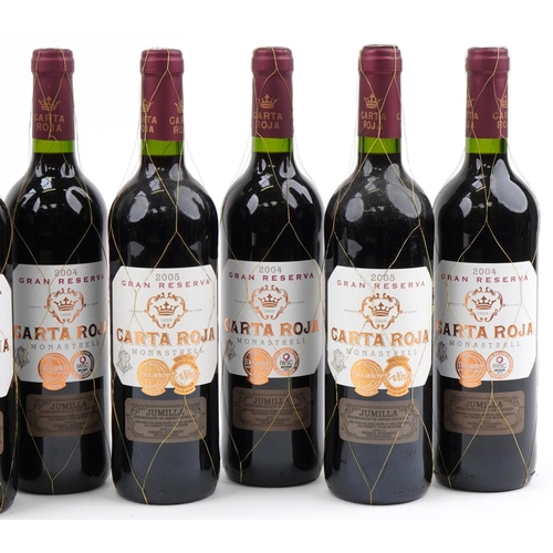 2044 - Ten bottles of 2004 and 2005 Gran Reserva Monastrell Carta Roja