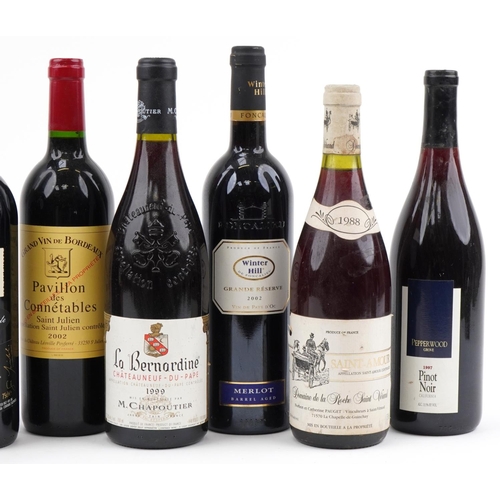 2071 - Eight bottles of wine including 2006 Sierra Almirón, 2002 Pavillon des Connetables Bordeaux and 1997... 