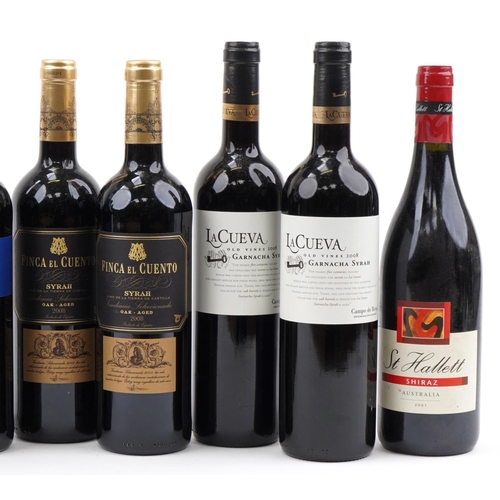 2058 - Ten bottles of wine including 2009 Finca Libertad Merlot, 2009 Finca las Coronillas Rioja and 1997 P... 