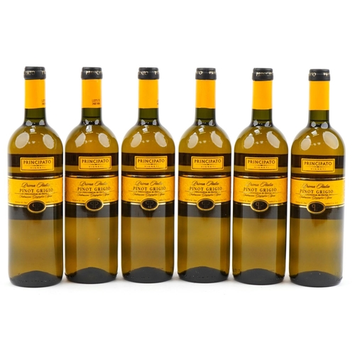 2077 - Six bottles of 2006 Principato Pinot Grigio