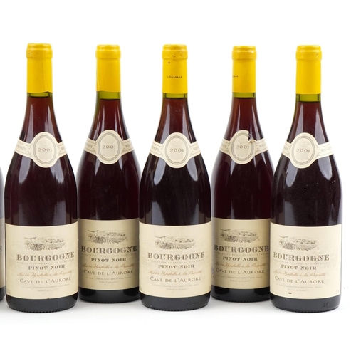 2041 - Eight bottles of 2001 Cave de L'Aurore Bourgogne Pinot Noir