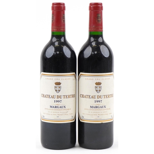 2025 - Two bottles 1997 Château du Tertre Margaux