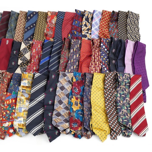 1547 - Large collection of gentlemen's ties, some silk and designer, including Jose Piscador and Valentino