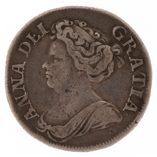 2387 - Queen Anne 1711 silver shilling