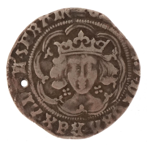 2383 - Medieval/Tudor, possibly Henry V, silver groat, 25mm in diameter