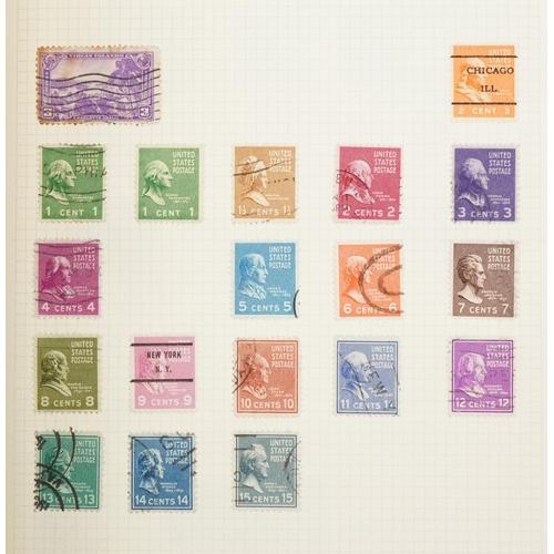 2477 - Two stamp albums containing American and world stamps including British and Commonwealth