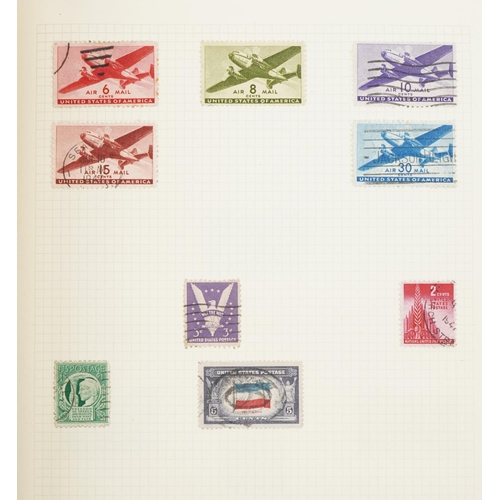 2477 - Two stamp albums containing American and world stamps including British and Commonwealth