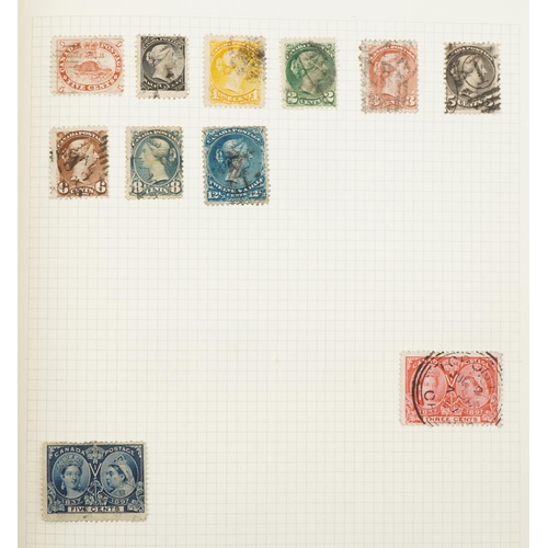 2477 - Two stamp albums containing American and world stamps including British and Commonwealth