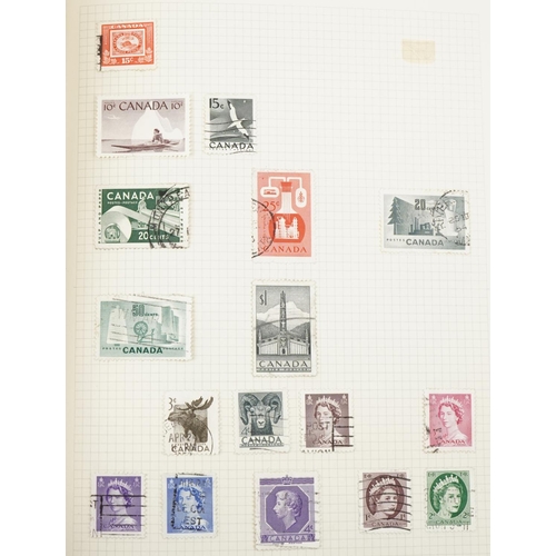 2477 - Two stamp albums containing American and world stamps including British and Commonwealth