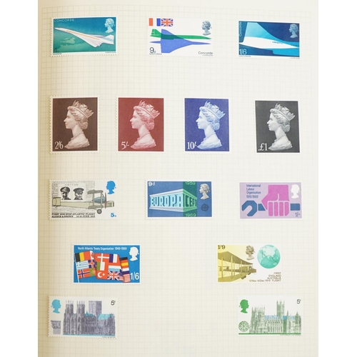 2477 - Two stamp albums containing American and world stamps including British and Commonwealth