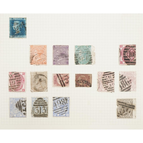 2475 - 19th century Victorian British stamps including Penny Red, Penny Black and Two penny Blues