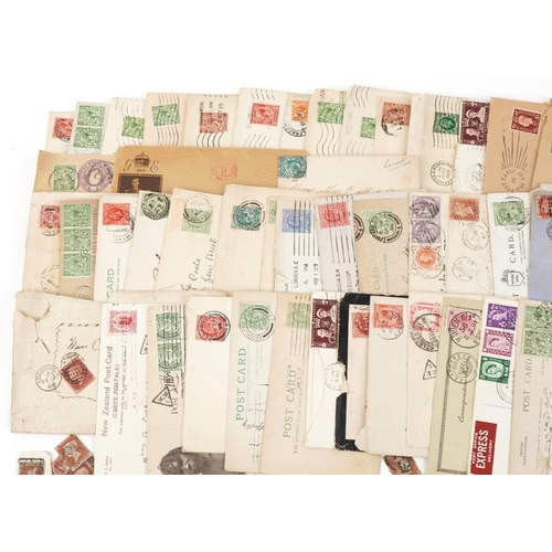 2478 - British stamps, mainly Victorian, including penny reds, some with Maltese cross, Victorian covers an... 