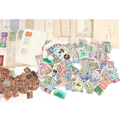 2478 - British stamps, mainly Victorian, including penny reds, some with Maltese cross, Victorian covers an... 