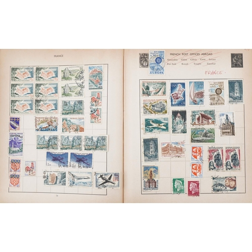 2470 - Five stamp albums containing British Commonwealth and world stamps