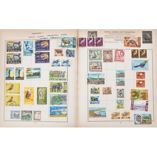 2470 - Five stamp albums containing British Commonwealth and world stamps