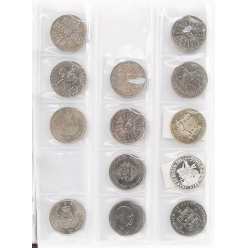 2448 - Album of coins with many silver examples including sixpences, shillings and florins