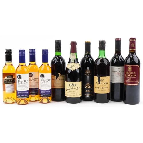 2081 - Ten bottles of wine including 2006 Marqués de Cáceres, 2009 Saint Clair, 1996 Jacob's Creek Shiraz C... 