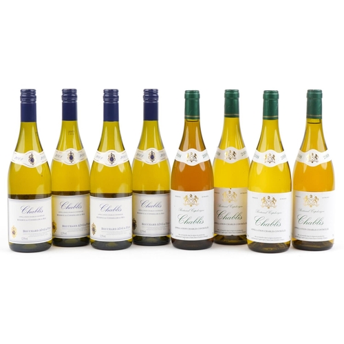 2076 - Eight bottles of 2008 Chablis