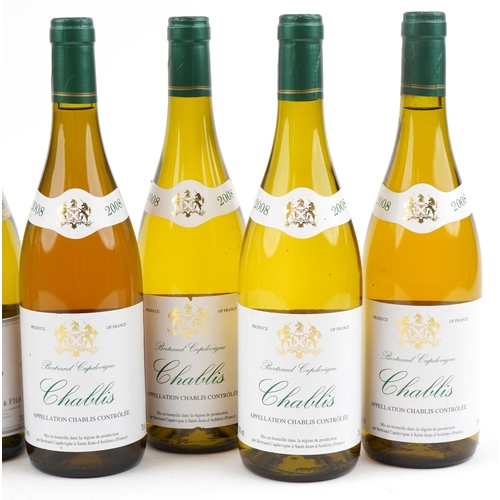 2076 - Eight bottles of 2008 Chablis