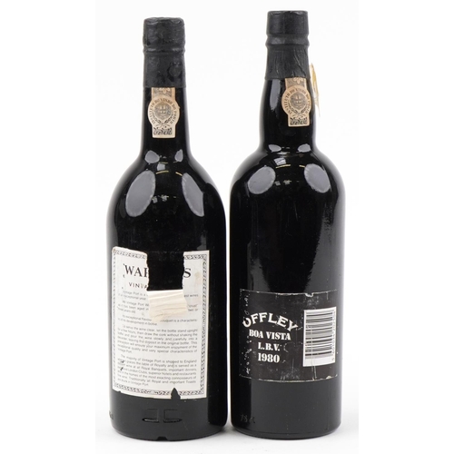 2009 - Two bottles of port comprising 1980 Offley and 1977 Warre's