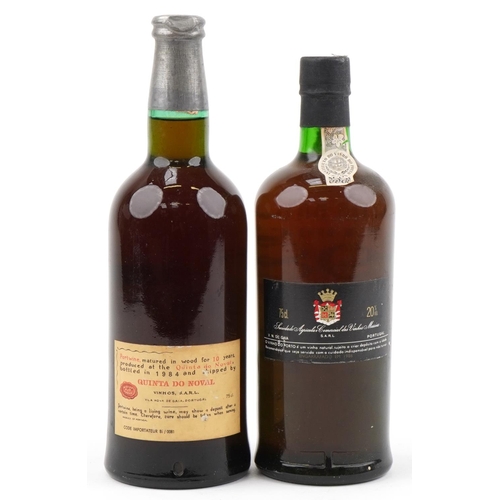 2016 - Two bottles of port comprising Noval 10 Years and 1980 LBV