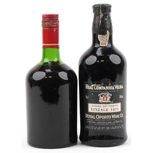 2015 - Two bottles of port comprising Porto Feist and 1978 Real C-Velha