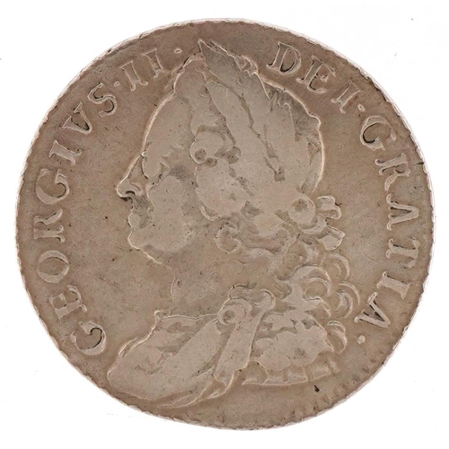 2384 - George II 1758 silver shilling