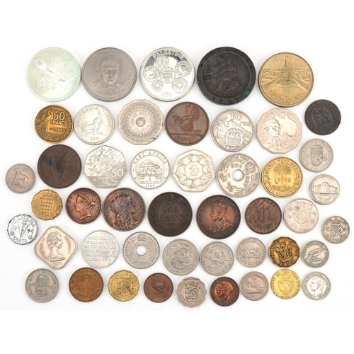 2420 - Quantity of British and world coinage including 1797 Cartwheel twopence, Edward VIII King & Emperor ... 