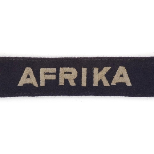 2560 - German military interest Luftwaffe Afrika cuff title