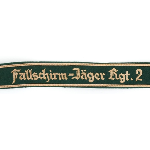 2562 - German military interest Fallschirmjäger RGT.2 cuff title