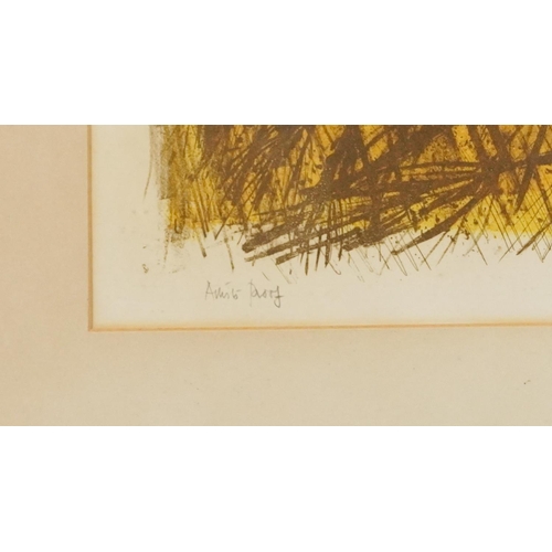 1145 - Robert Taverner - The Barn and Grasses  artist's proof pencil signed, The Craftsman Shop paper label... 