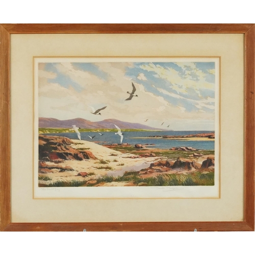 2236 - James Priddey - Penmaenpool, pencil signed print in colour and Quinton Morgan - The Sunlit Bay Seagu... 